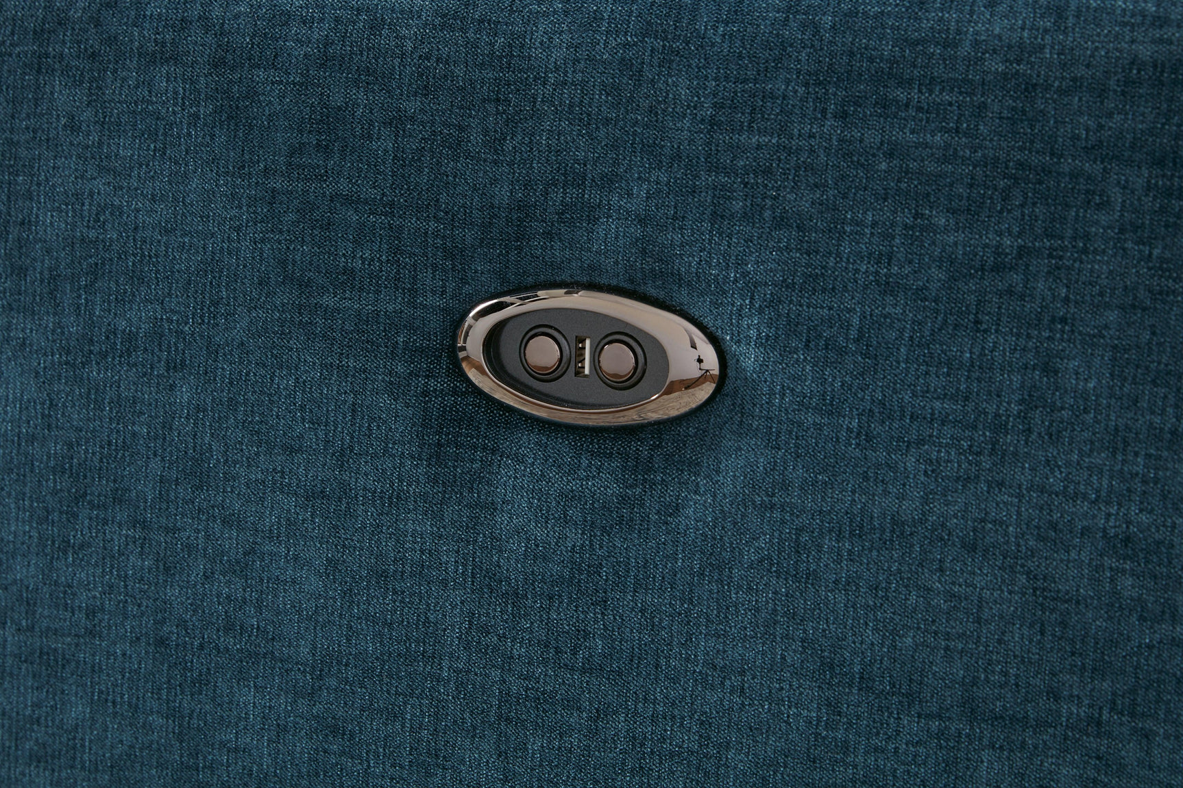 McBurg Navy Microfiber Swivel Power Recliner