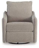 McBurg Taupe Microfiber Swivel Power Recliner