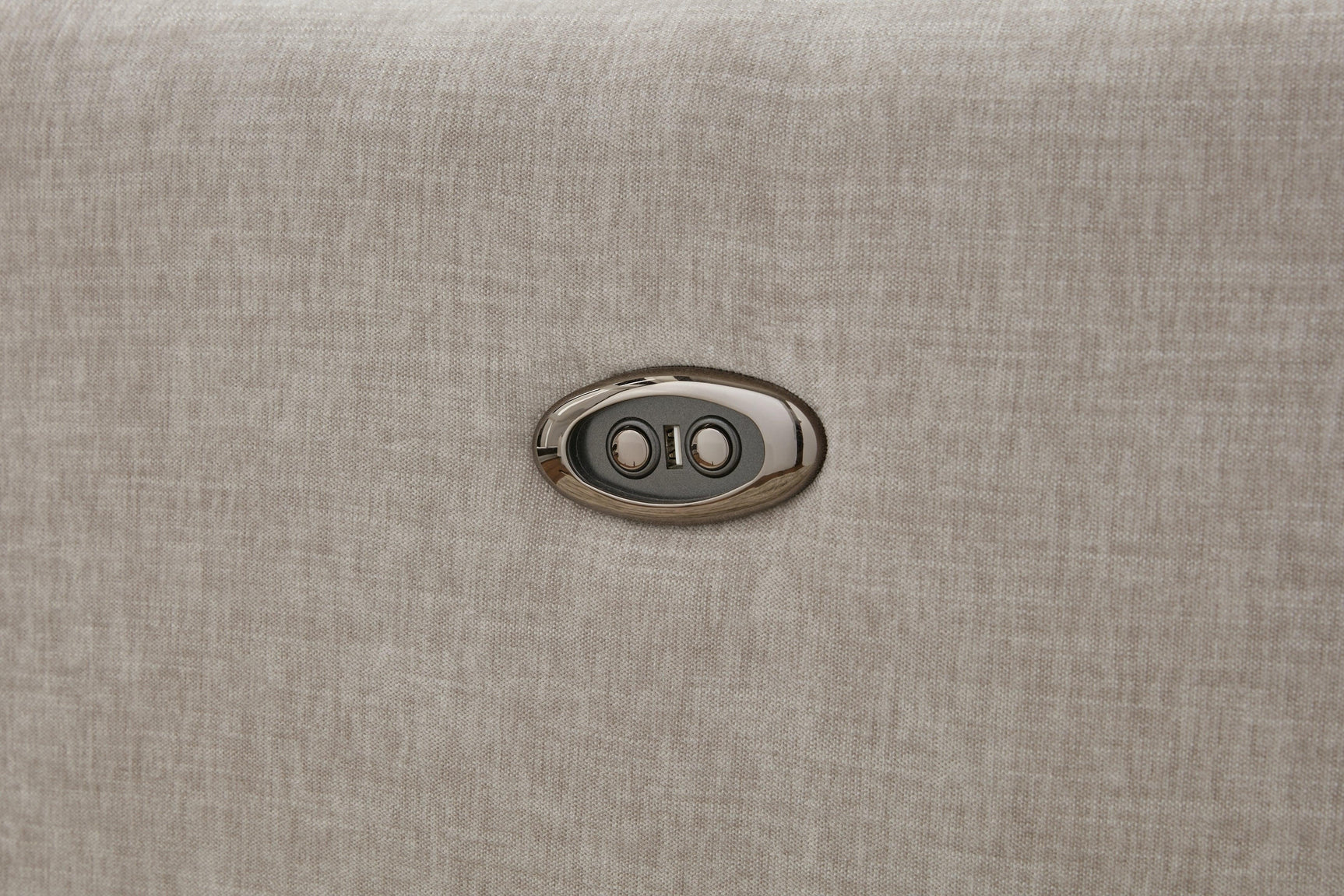 McBurg Taupe Microfiber Swivel Power Recliner