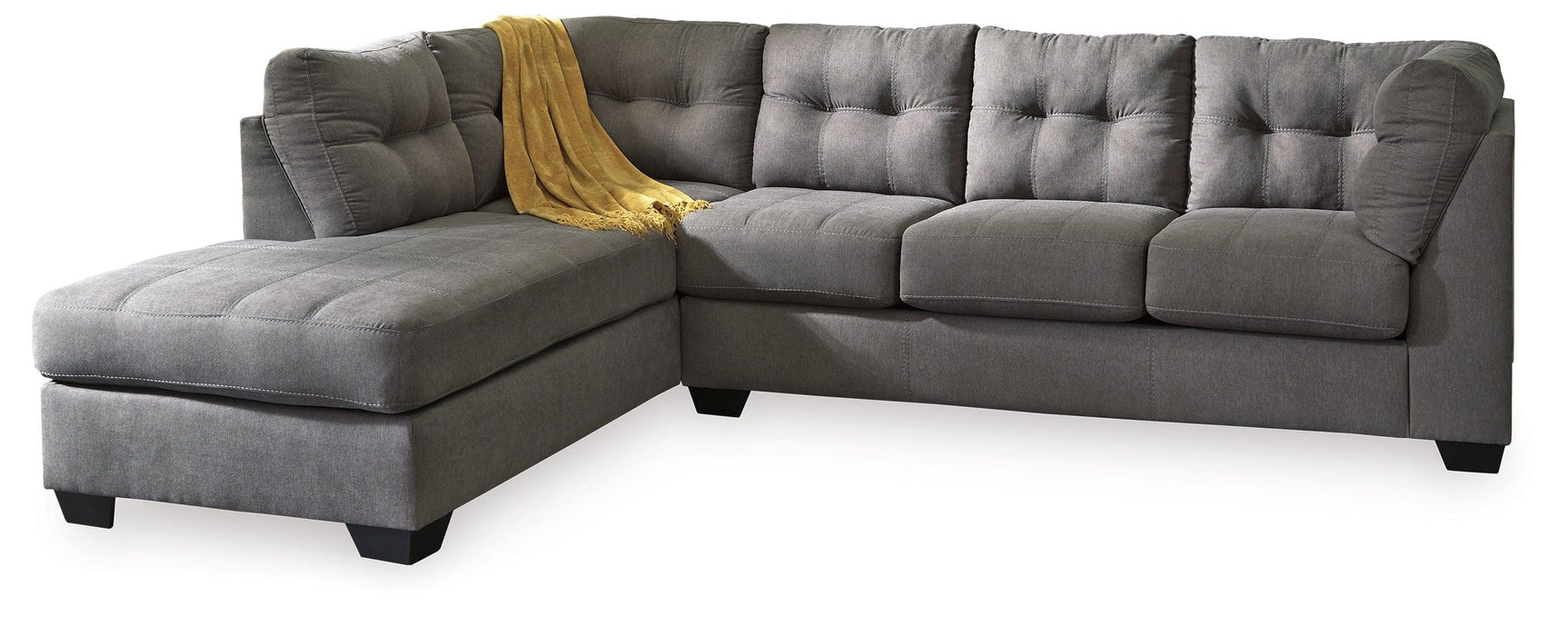 Maier Charcoal 2-Piece Sectional With Chaise 45220S1 - Ella Furniture