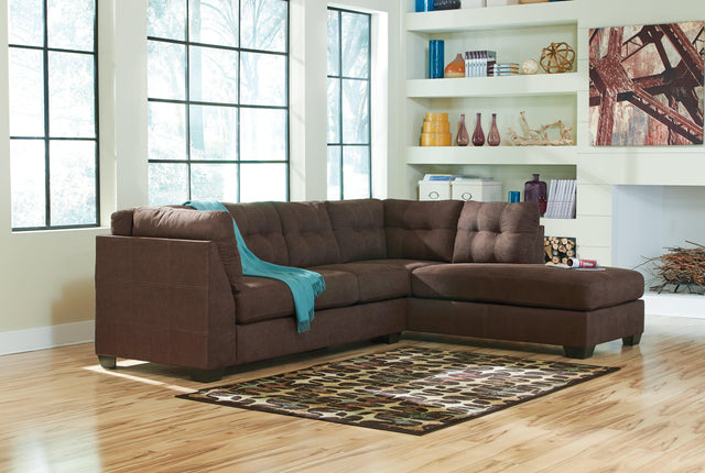 Maier Walnut 2-Piece Sectional With Chaise 45221S2 - Ella Furniture