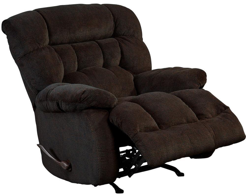 47652-9 Chocolate Rocker Recliner - Ella Furniture