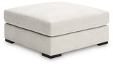 Donelson Creek Vanilla Performance Fabric,Next-Gen Nuvella™,Chenille Oversized Accent Ottoman