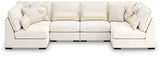 Donelson Creek Vanilla Performance Fabric,Next-Gen Nuvella™,Chenille 6-Piece Sectional