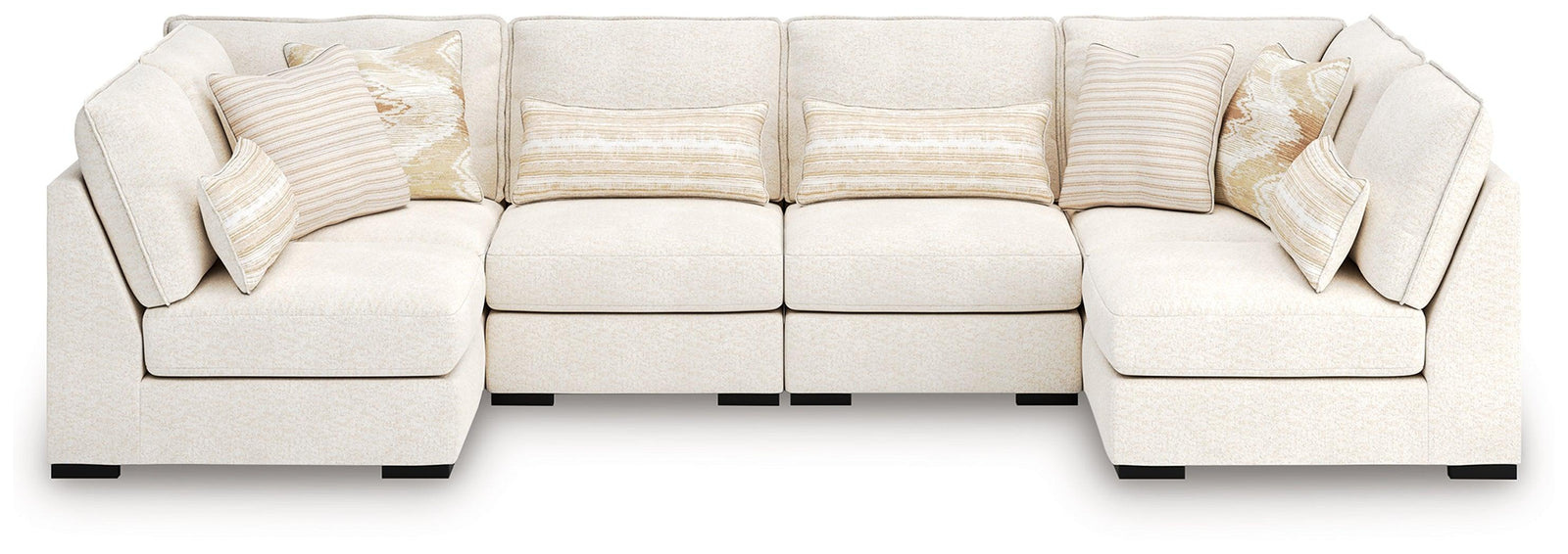 Donelson Creek Vanilla Performance Fabric,Next-Gen Nuvella™,Chenille 6-Piece Sectional
