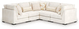 Donelson Creek Vanilla Performance Fabric,Next-Gen Nuvella™,Chenille 5-Piece Sectional