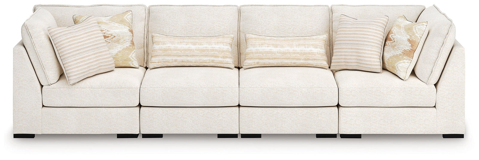 Donelson Creek Vanilla Performance Fabric,Next-Gen Nuvella™,Chenille 4-Piece Sectional
