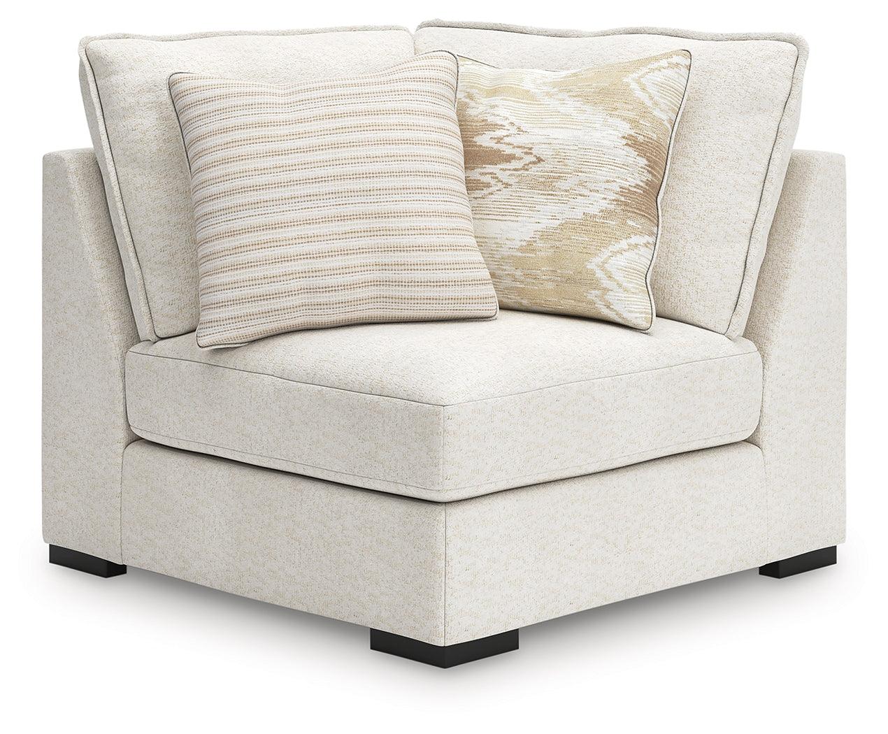 Donelson Creek Vanilla Performance Fabric,Next-Gen Nuvella™,Chenille 5-Piece Sectional