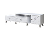 Tessa White TV Stand