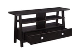Jarvis Sleek And Modern Dark Brown Tv Stand Assembled Drawers, Media Consoles, Entertainment Cabinets, Angled Legs And Metal Drawer with Storage Doors for Living Room - Ella Furniture