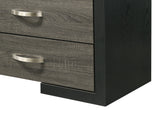 Brant Black Gray TV Stand