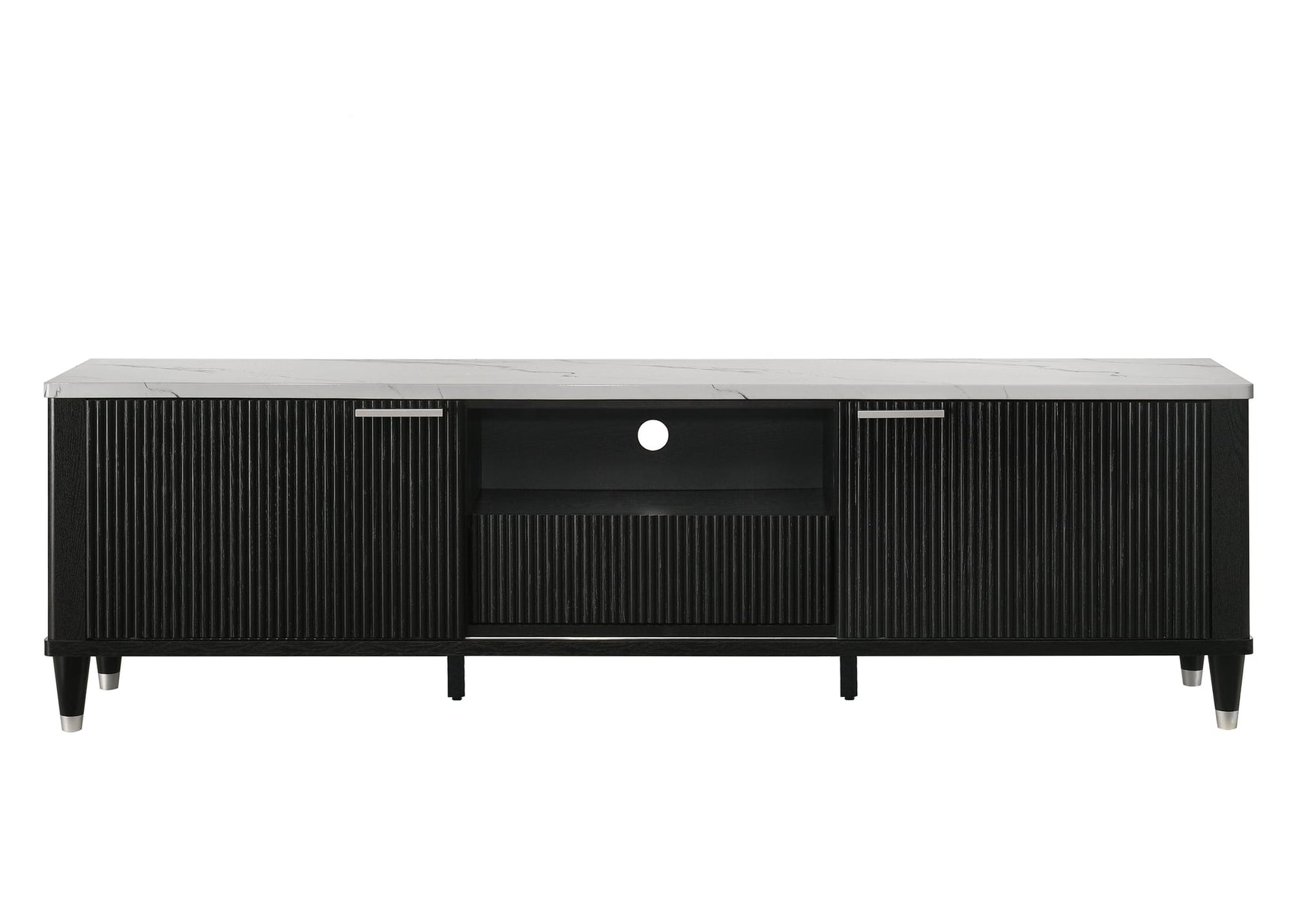 Britany TV Stand in Black Finish view 3