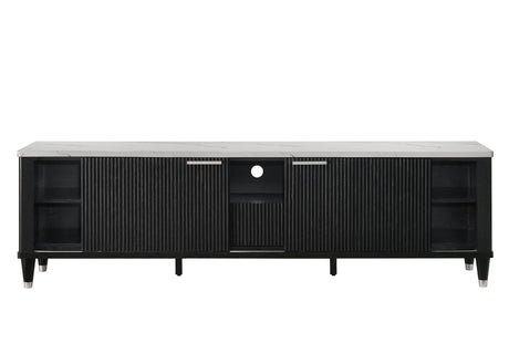 Britany TV Stand in Black Finish view 4