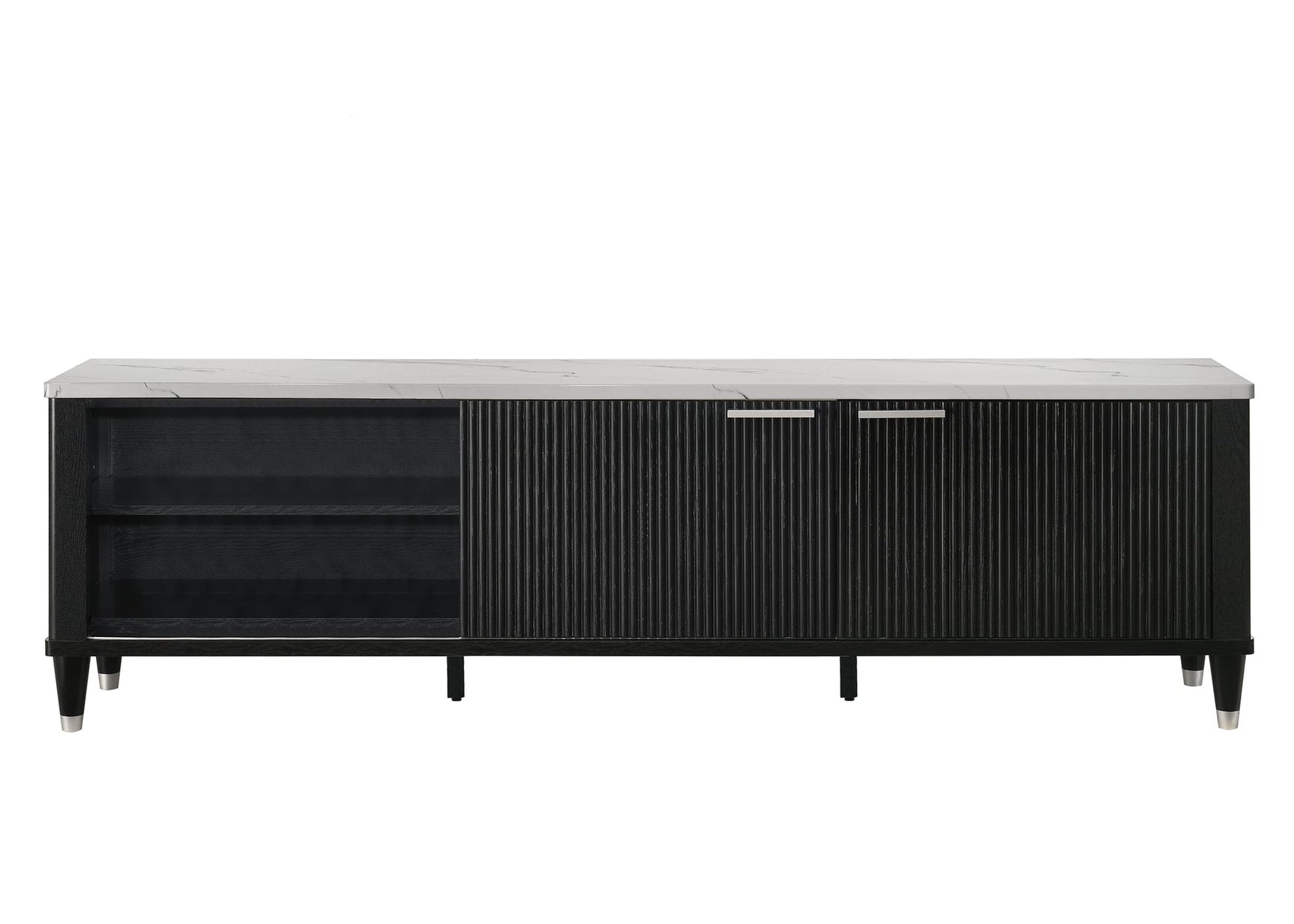 Britany TV Stand in Black Finish view 7