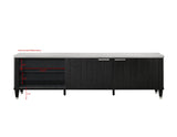 Britany TV Stand in Black Finish view 9