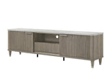 Britany TV Stand in Drift Wood Finish view 2