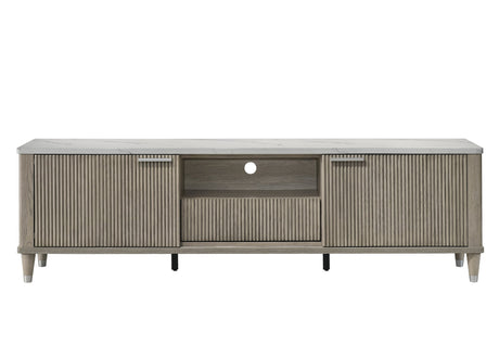 Britany TV Stand in Drift Wood Finish view 3