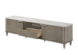 Britany TV Stand in Drift Wood Finish view 6