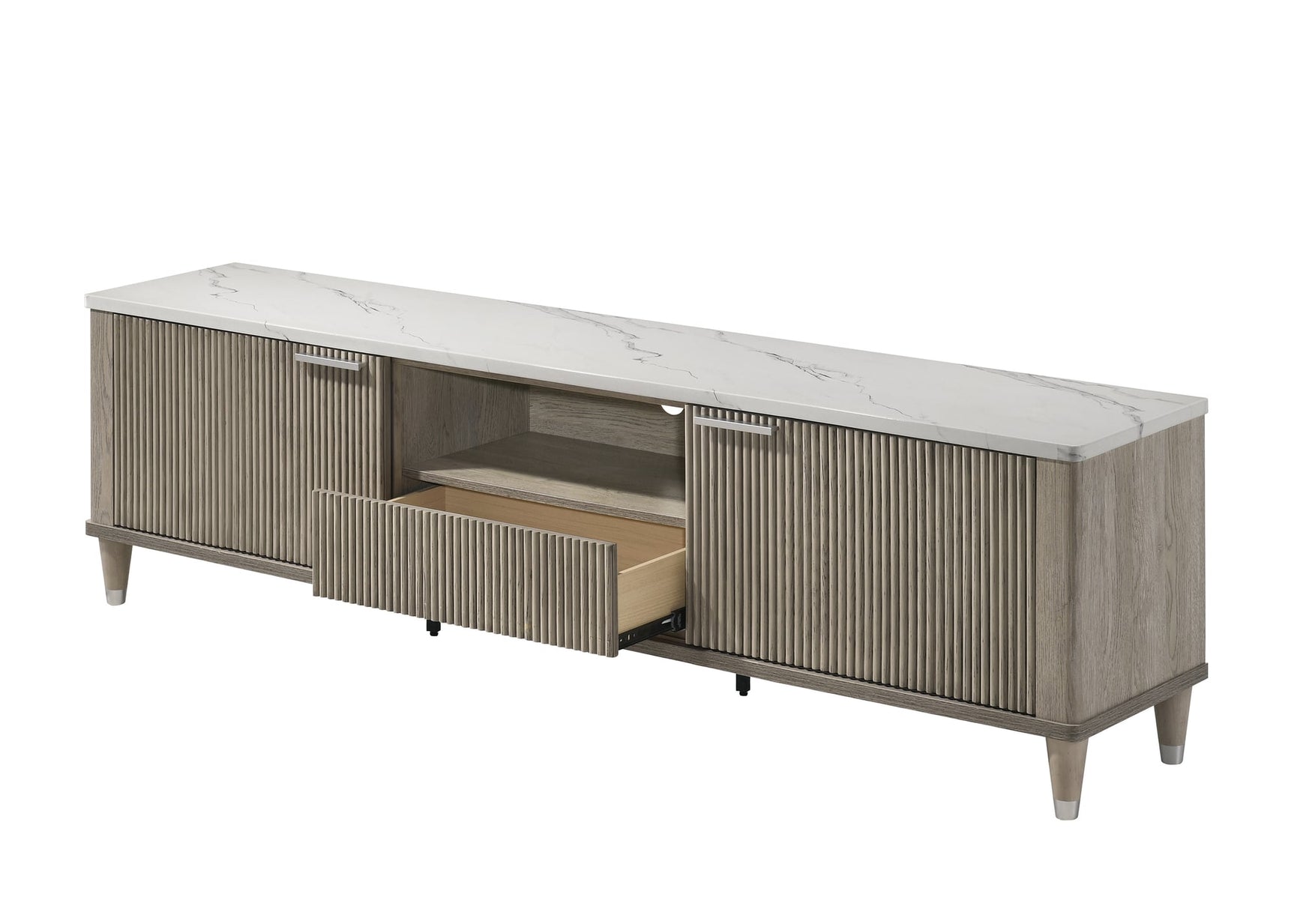 Britany TV Stand in Drift Wood Finish view 6