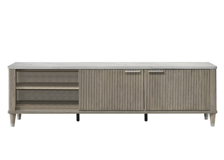 Britany TV Stand in Drift Wood Finish view 7