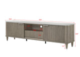 Britany TV Stand in Drift Wood Finish view 8
