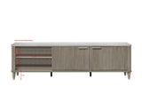 Britany TV Stand in Drift Wood Finish view 9