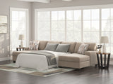 Newellen Hemp Chenille 3-Piece Sectional with Double Chaise