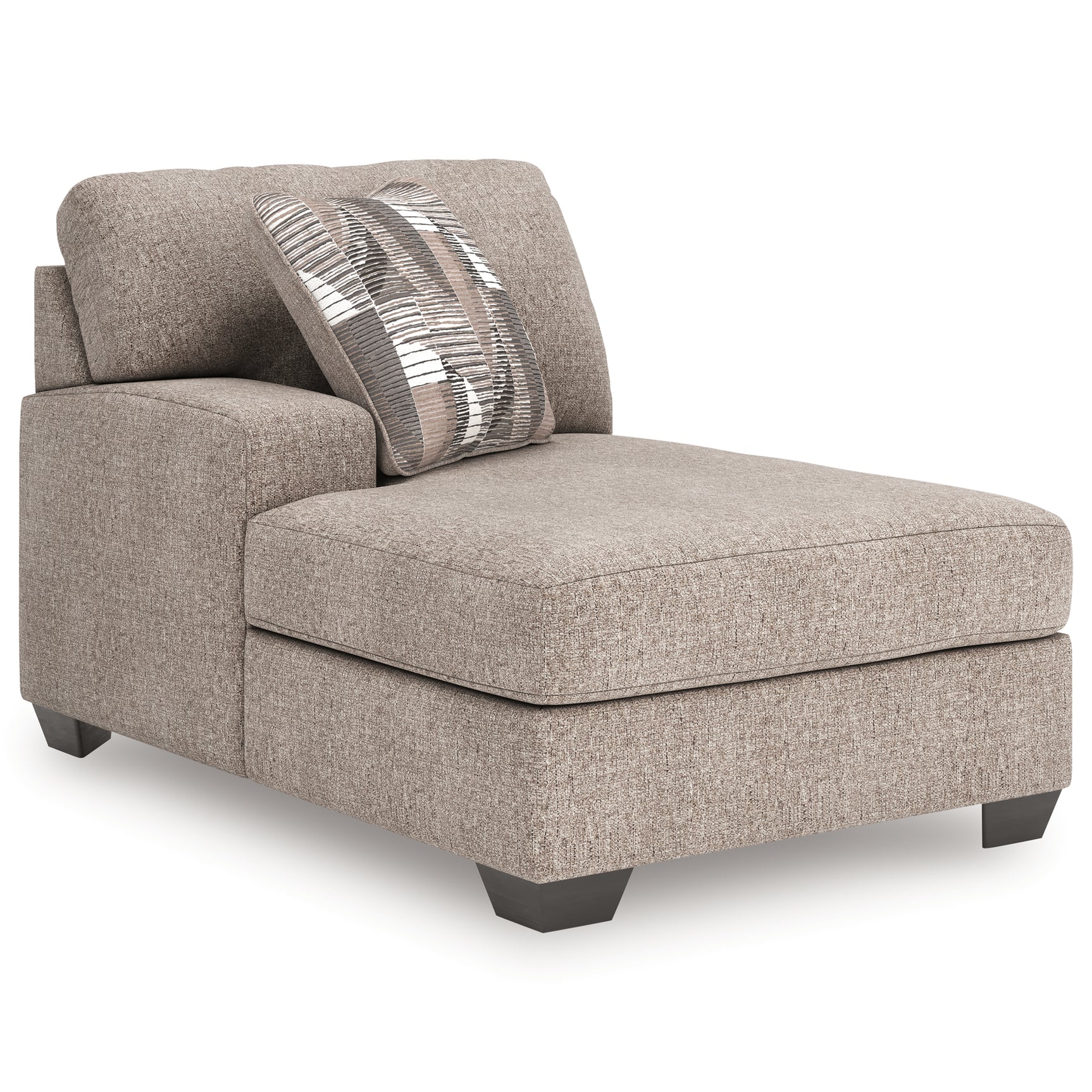 Seyler Lane Hemp Chenille 3-Piece Sectional with Double Chaise