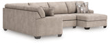 Seyler Lane Hemp Chenille 3-Piece Sectional with Chaise