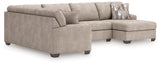 Seyler Lane Hemp Chenille 3-Piece Sectional with Chaise