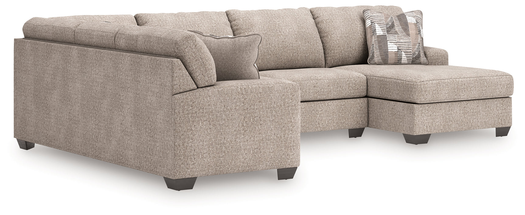 Seyler Lane Hemp Chenille 3-Piece Sectional with Chaise
