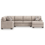 Seyler Lane Hemp Chenille 3-Piece Sectional with Chaise