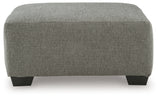 Clarington Greystone Chenille Oversized Accent Ottoman