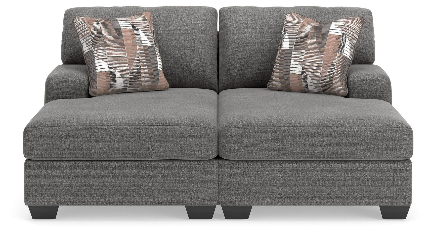 Clarington Greystone Chenille 2-Piece Super Chaise