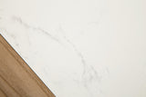 Dovander White/Natural End Table — detail view