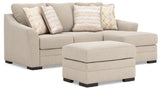Lango Jute Sofa and Ottoman