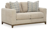 Parklynn Desert Chenille Loveseat - Ella Furniture