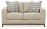 Parklynn Desert Chenille Loveseat - Ella Furniture