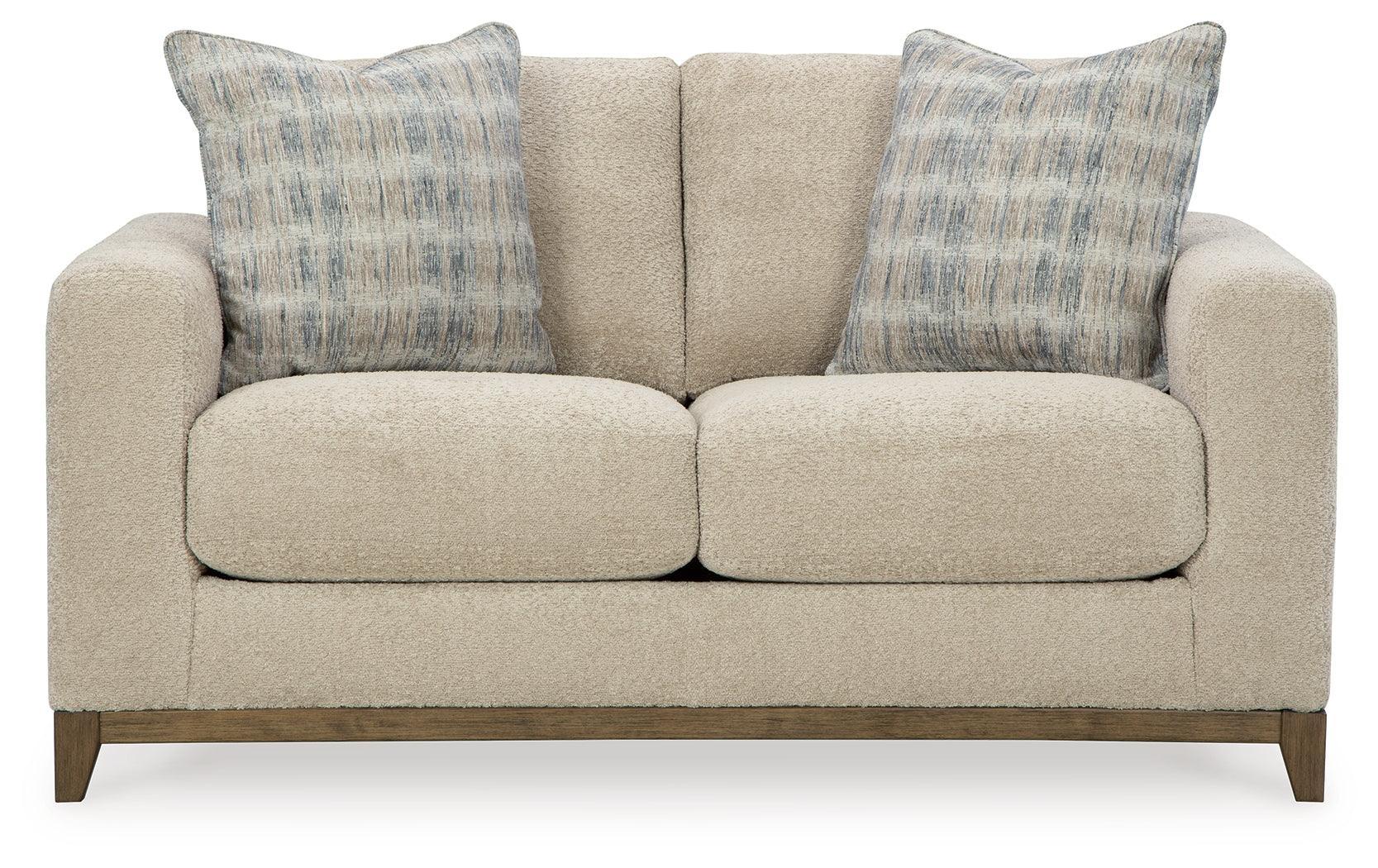 Parklynn Desert Chenille Loveseat - Ella Furniture