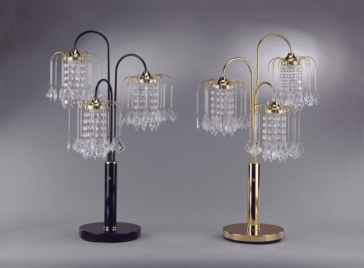 Rain Black Gold Pewter Modern Majestic Contemporary Drop Lamp - Ella Furniture