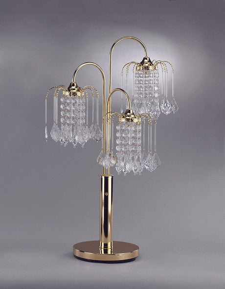 Rain Black Gold Pewter Modern Majestic Contemporary Drop Lamp - Ella Furniture