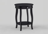Jacie Black Chairside Table from Ella Furniture