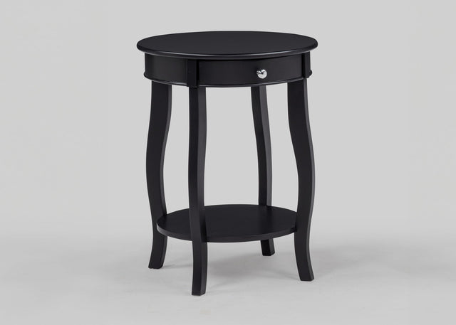 Jacie Black Chairside Table from Ella Furniture