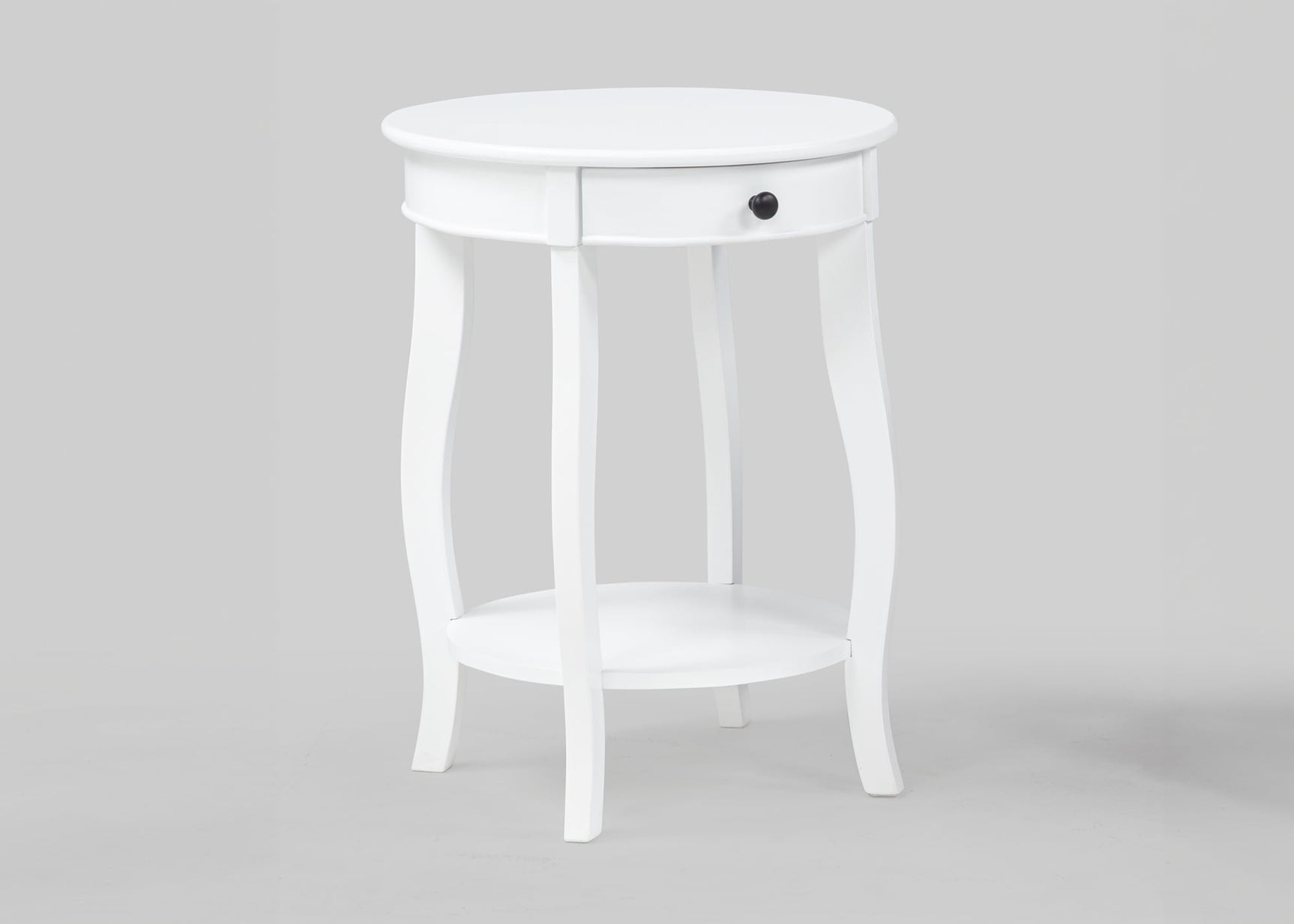 Jacie White Chairside Table from Ella Furniture