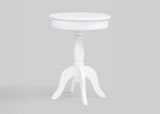 Romy White Chairside Table from Ella Furniture