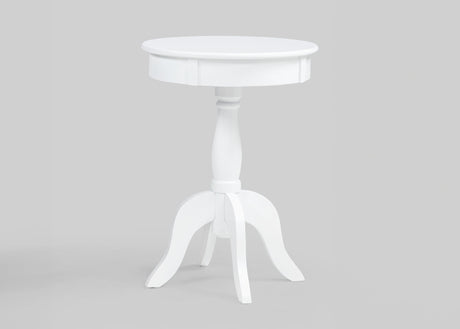 Romy White Chairside Table from Ella Furniture