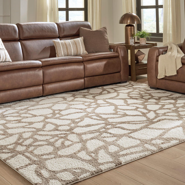 Wessonland Ivory/Brown/Gray Large Rug — product view