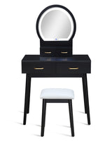 Cecilia Black Vanity Set