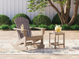 Sundown Treasure Driftwood Outdoor Chair with End Table — product view