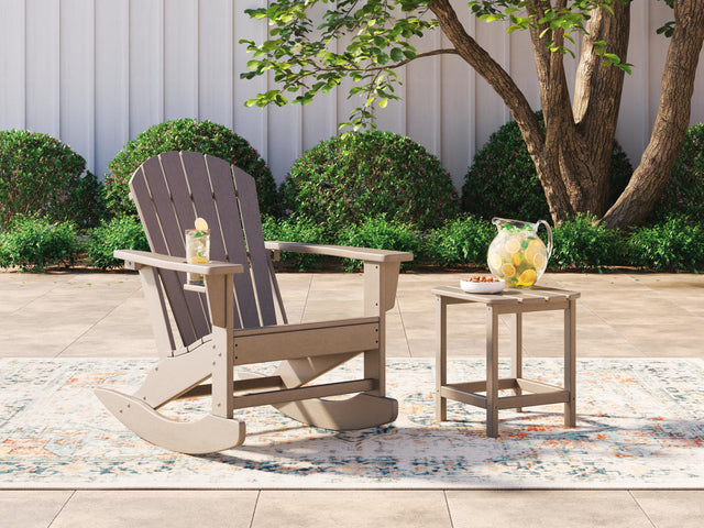 Sundown Treasure Driftwood Outdoor Chair with End Table — product view